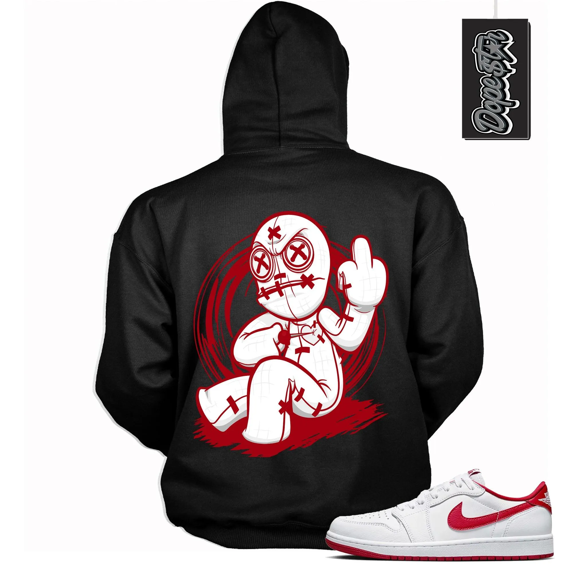 1 Low University Red Hoodie VooDoo Doll