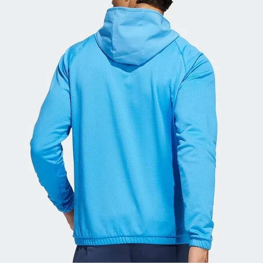 Adidas Fleece Anorak Half-Zip Pullover - Blue