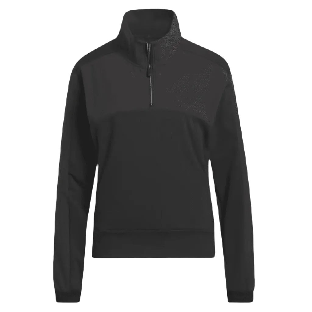 Adidas Ladies Ultimate365 Tour 1/4 Zip Golf Pullover - Black