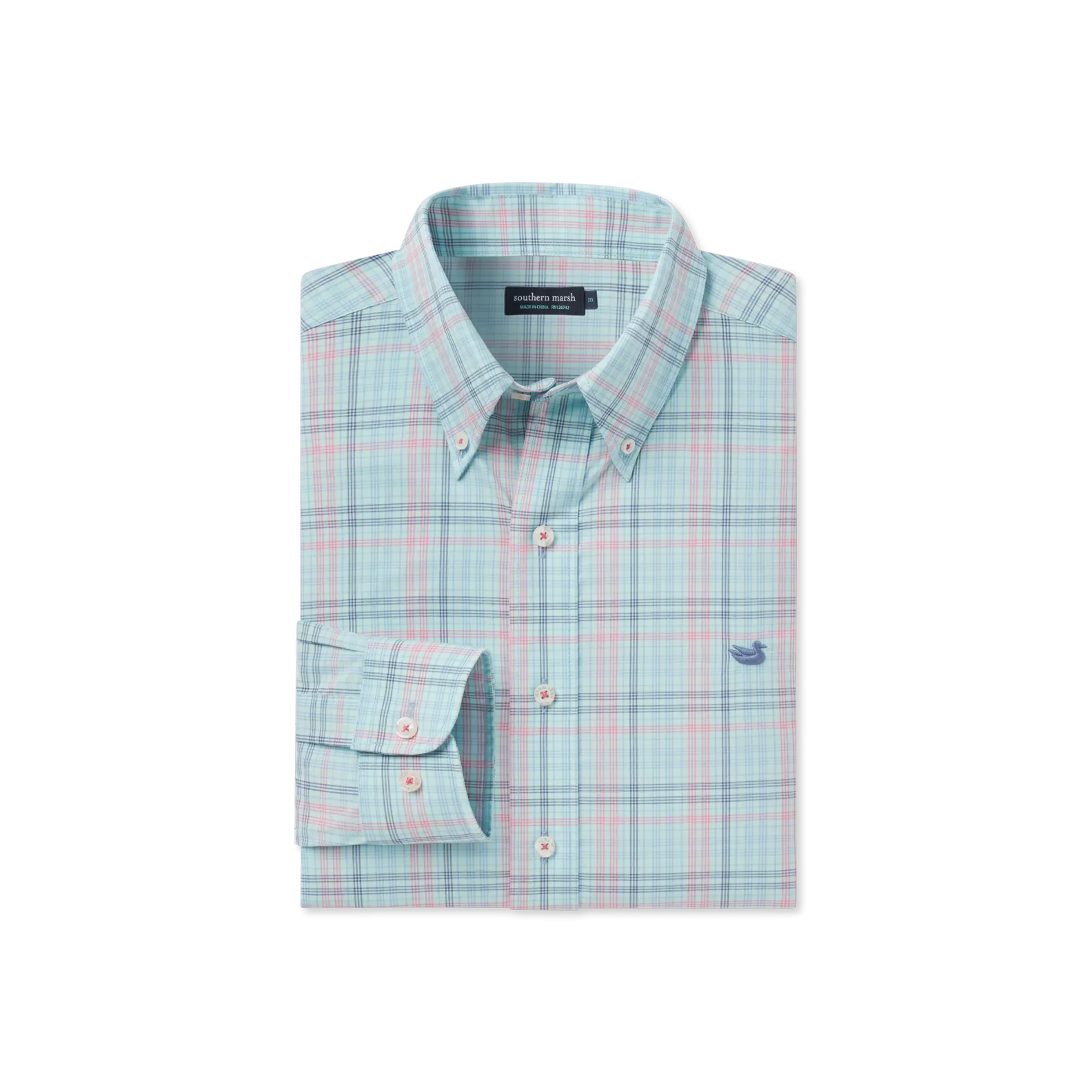 Aiken Windowpane Wrinkle Free Dress Shirt