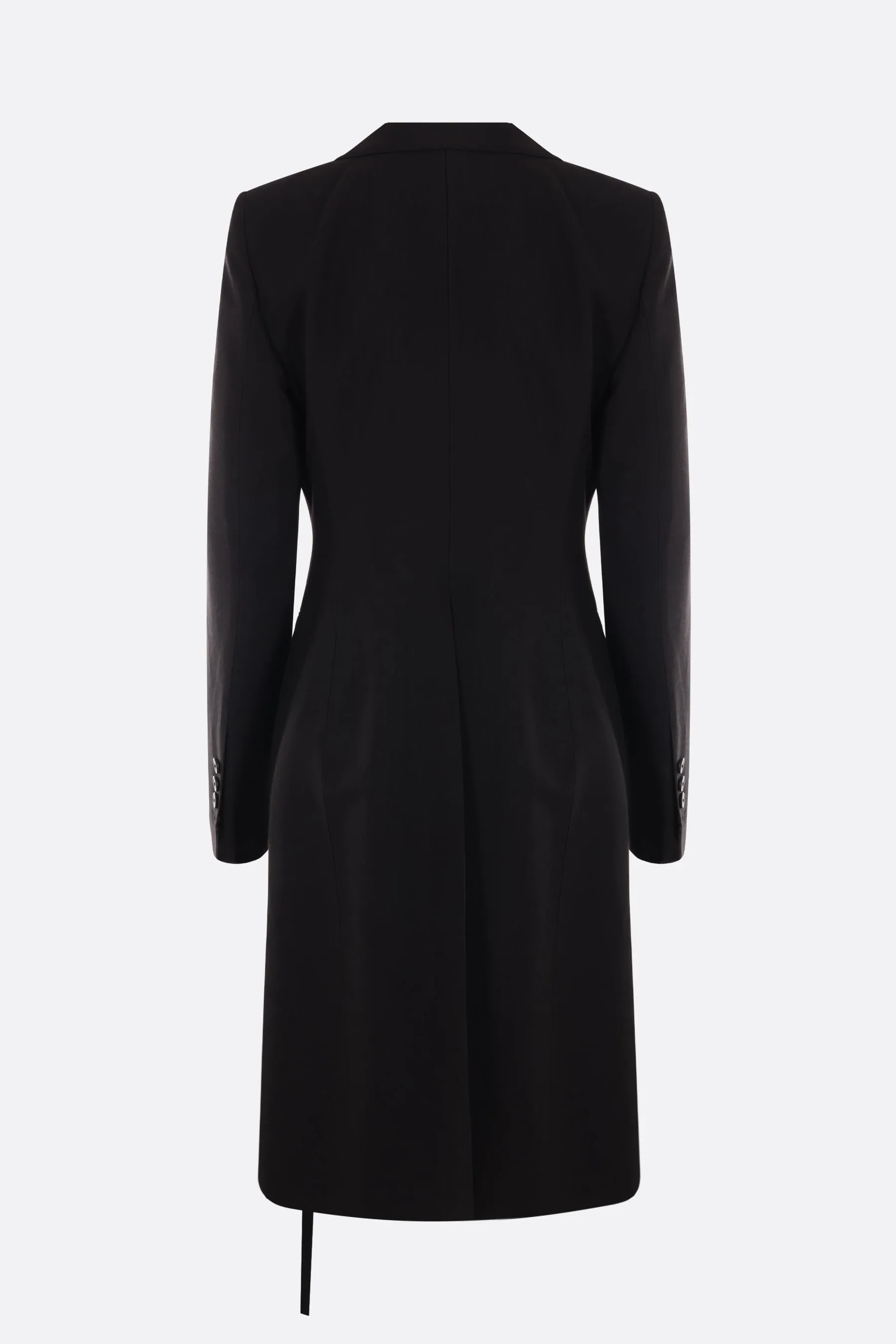 Alea single-breasted viscose coat