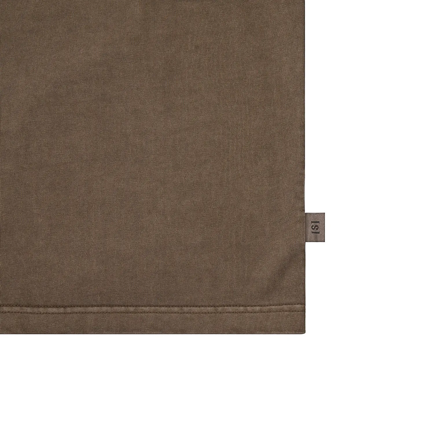 A[S]USL PIGMENT DYE ZIPPER POCKET TEE-BROWN