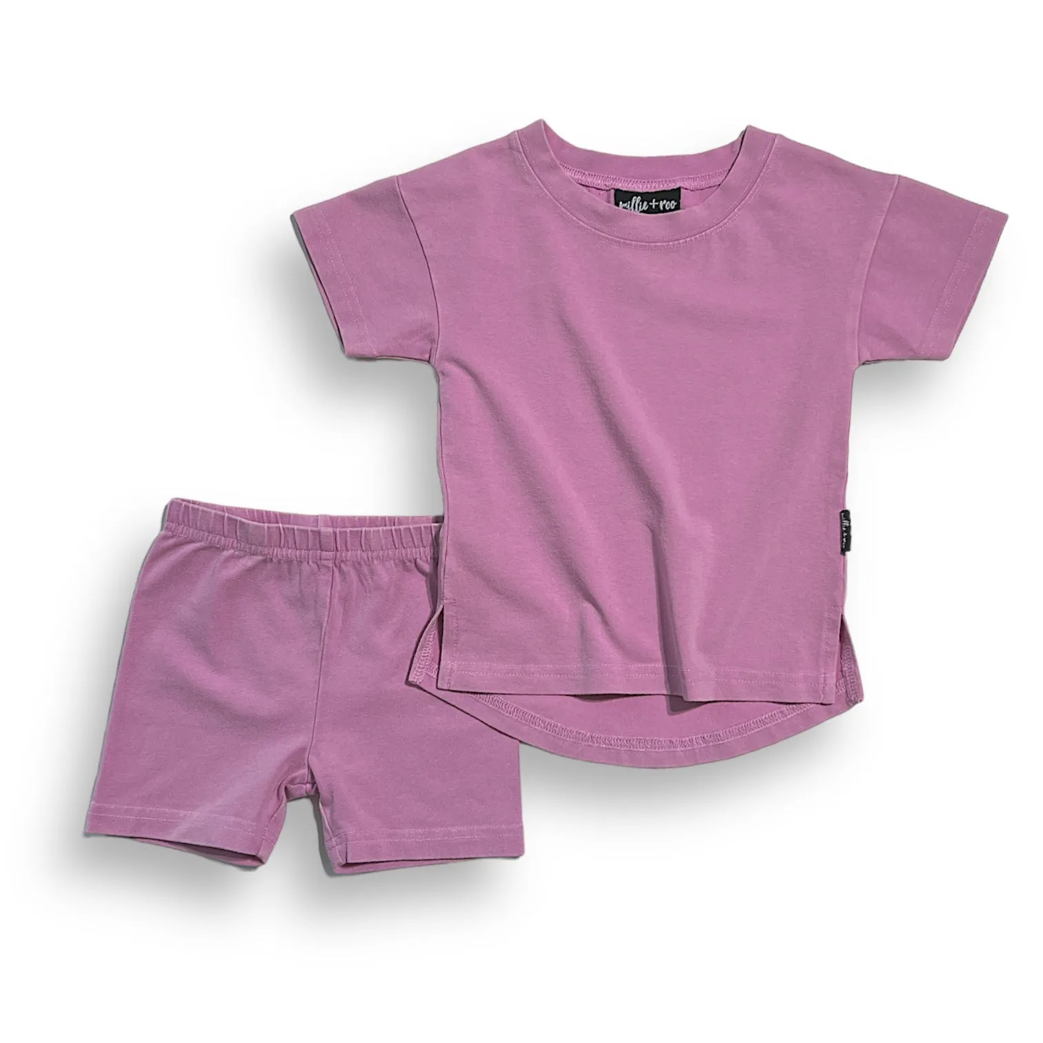 BIKER SET- Lilac Snow Wash