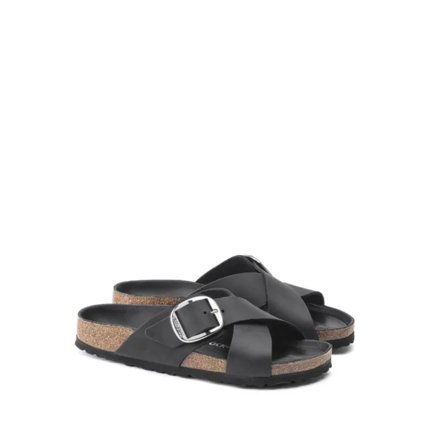 BIRKENSTOCK SANDALO SIENA BIG BUCKLE 1020156 NERO