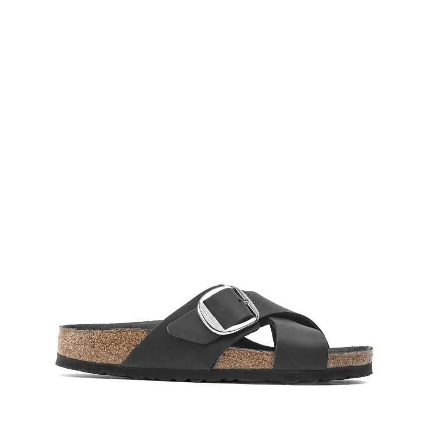 BIRKENSTOCK SANDALO SIENA BIG BUCKLE 1020156 NERO