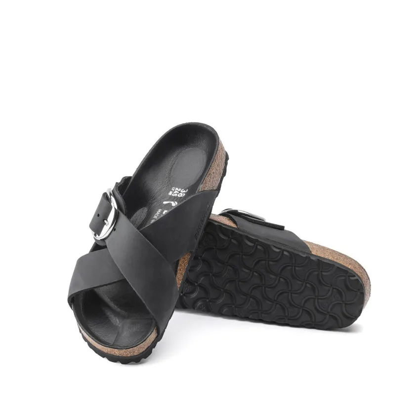 BIRKENSTOCK SANDALO SIENA BIG BUCKLE 1020156 NERO