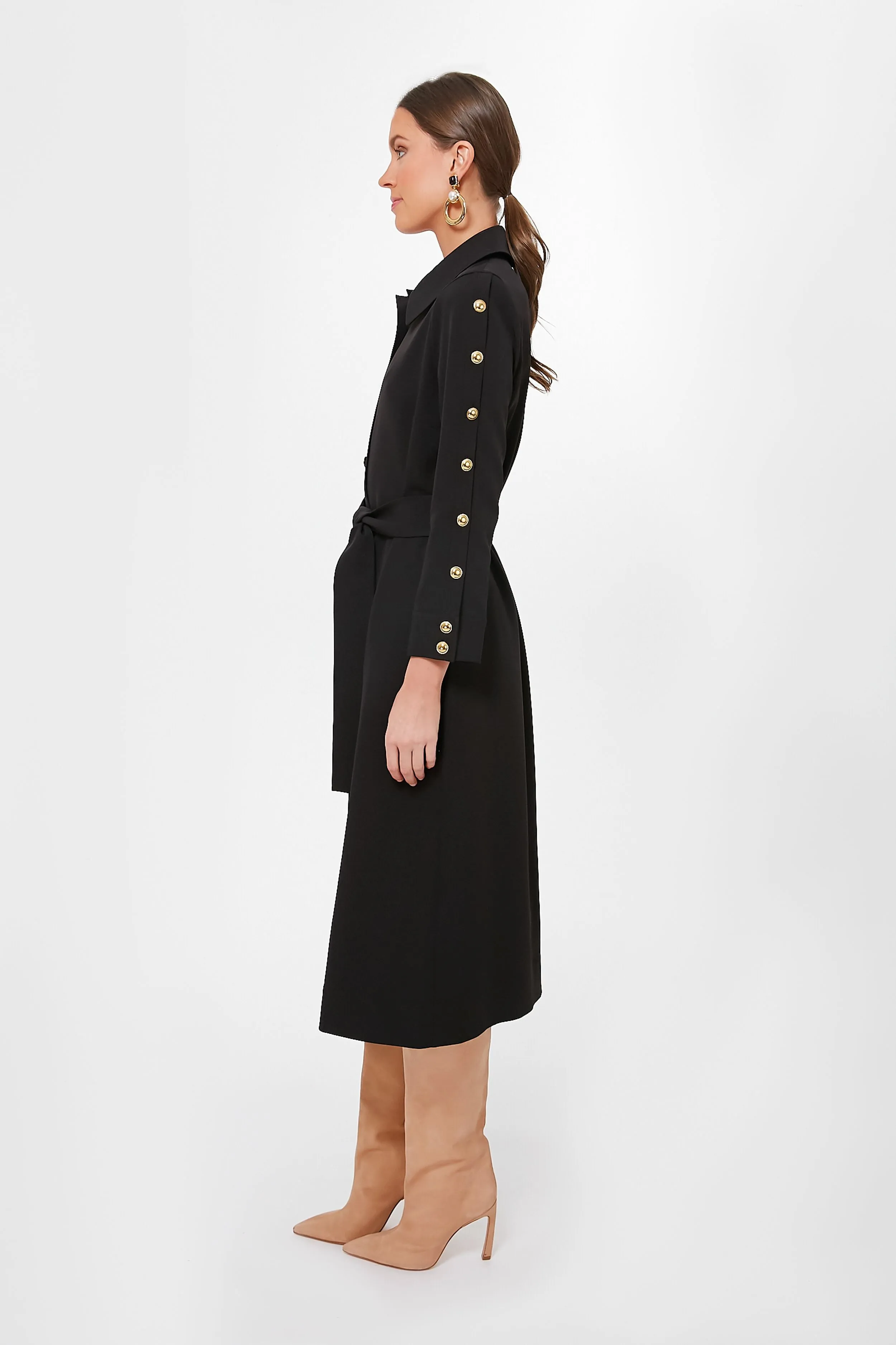 Black Belted Sarah Dress