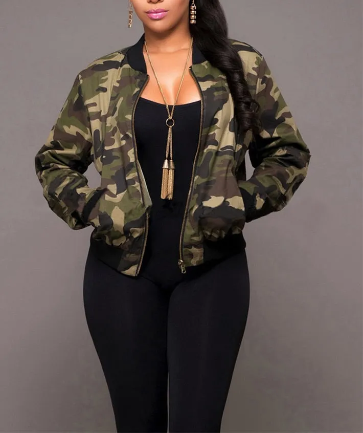 Camo Bomber Jacket