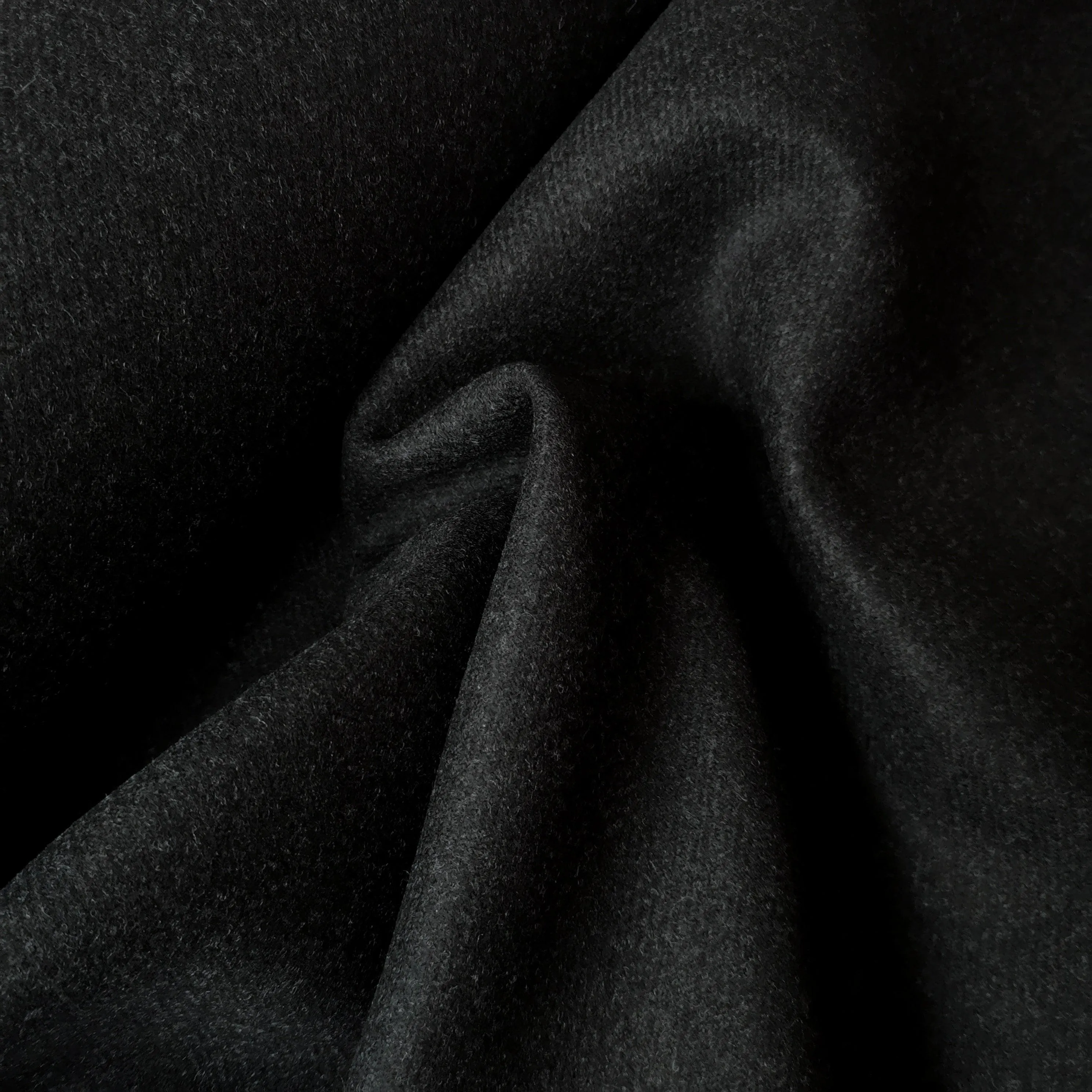 Cashmere blend fabric-dark grey