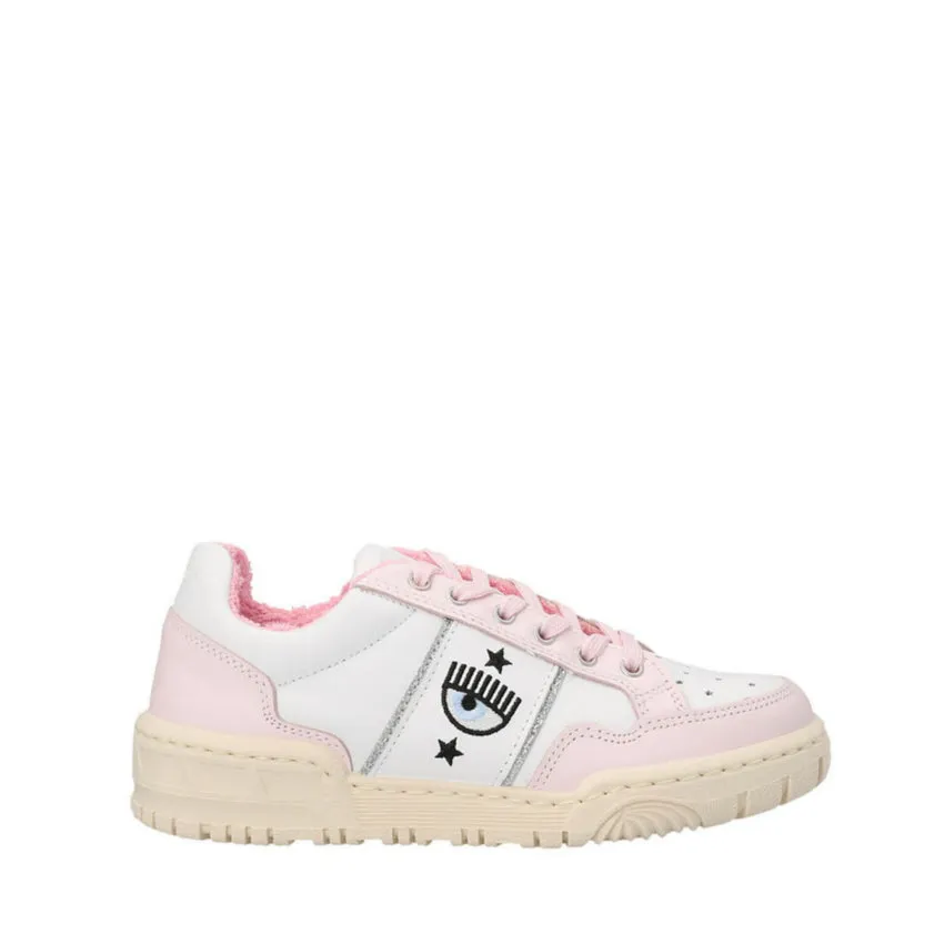 CHIARA FERRAGNI SNEAKERS CF3003 BIANCO-ROSA CHIARO