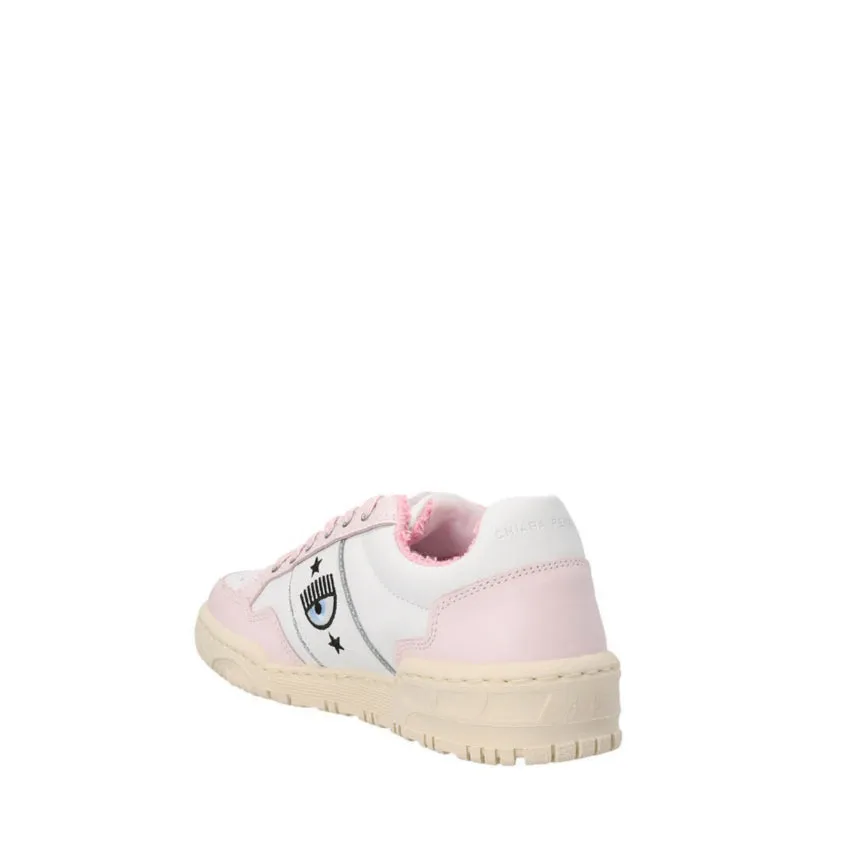 CHIARA FERRAGNI SNEAKERS CF3003 BIANCO-ROSA CHIARO