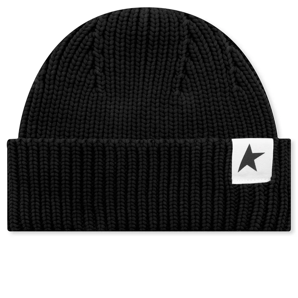 Damian Star Beanie - Black