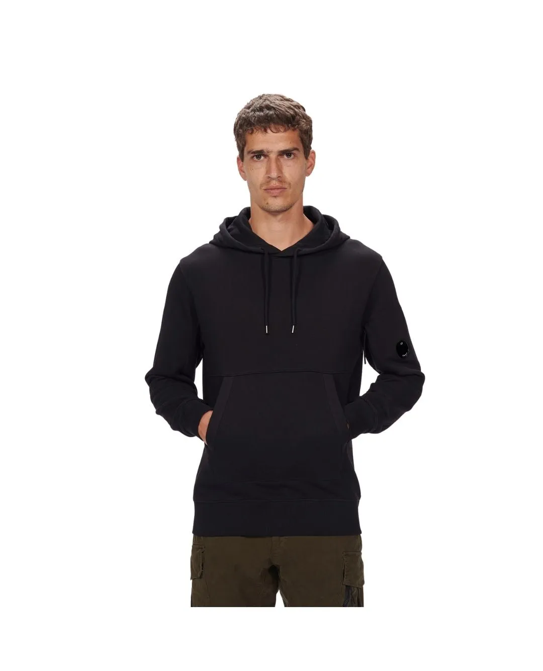 Diagonal Raised Fleece Hoodie