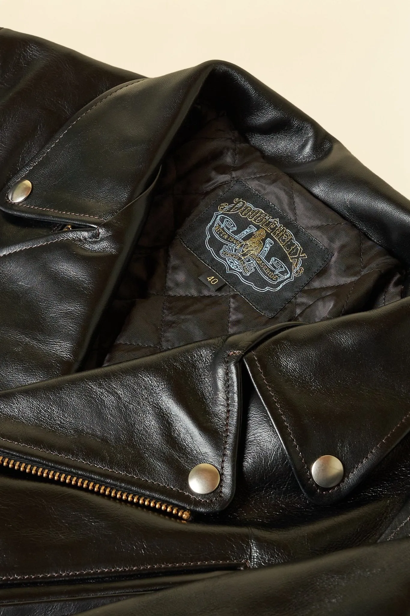 Double Helix Deviant Premium Black Horsehide Leather Jacket