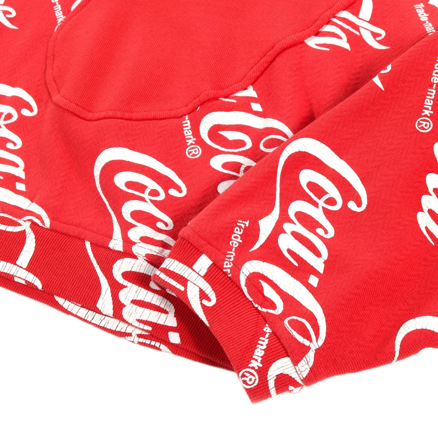 ERL COCA COLA SWIRL HOODIE RED