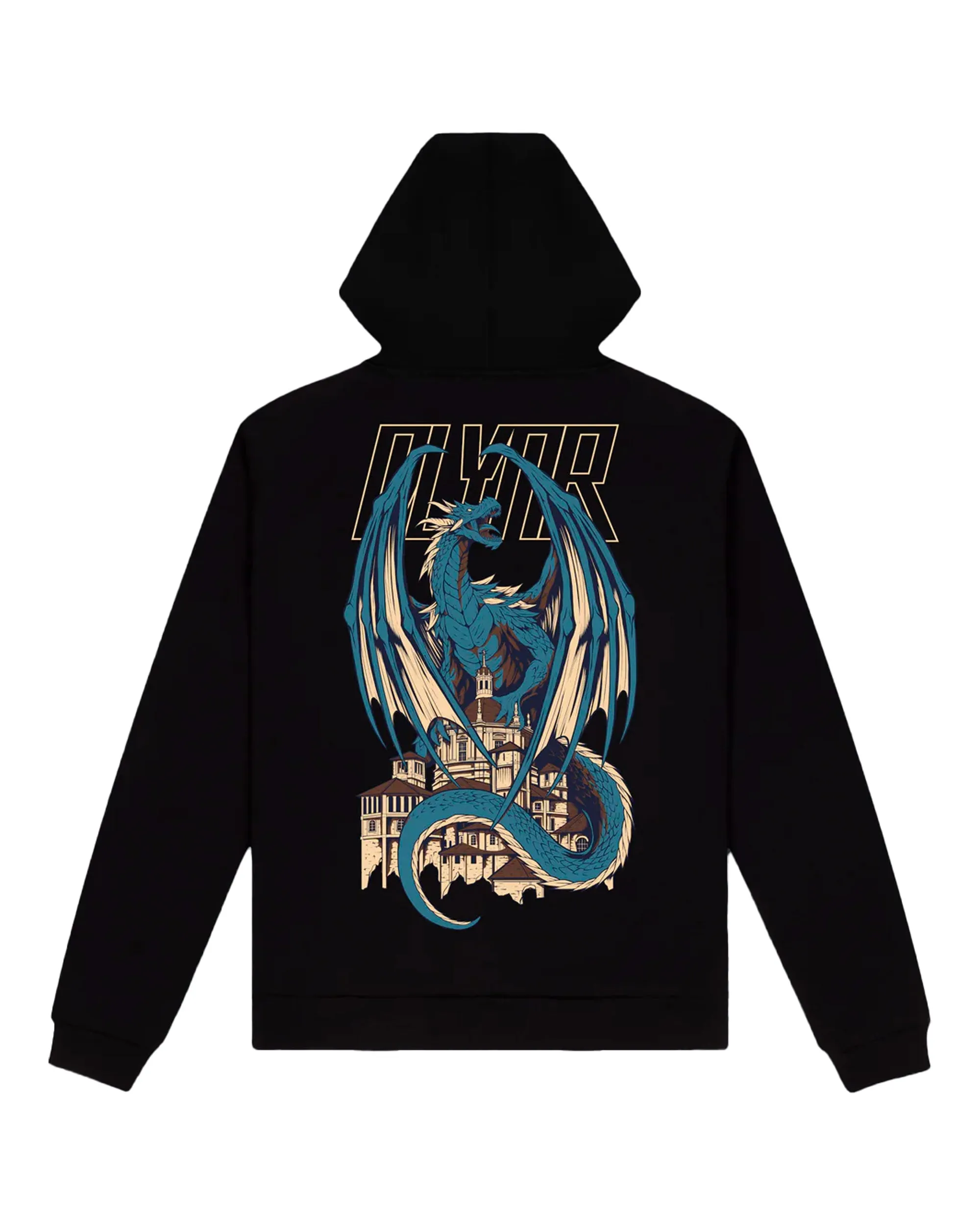 Felpa Uomo Dolly Noire Blue Dragon Hoodie Black