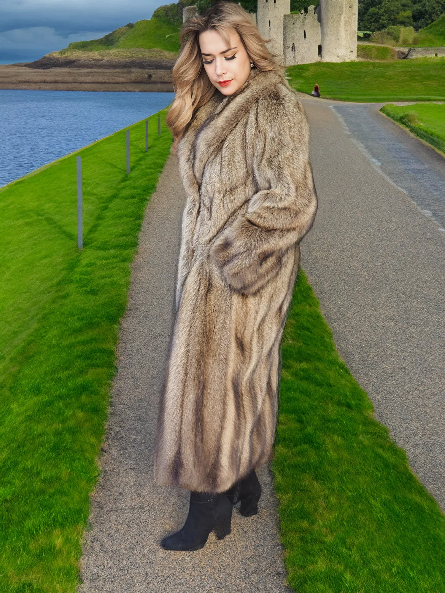 Fisher Sable Fur Coat Coats S 50 Long