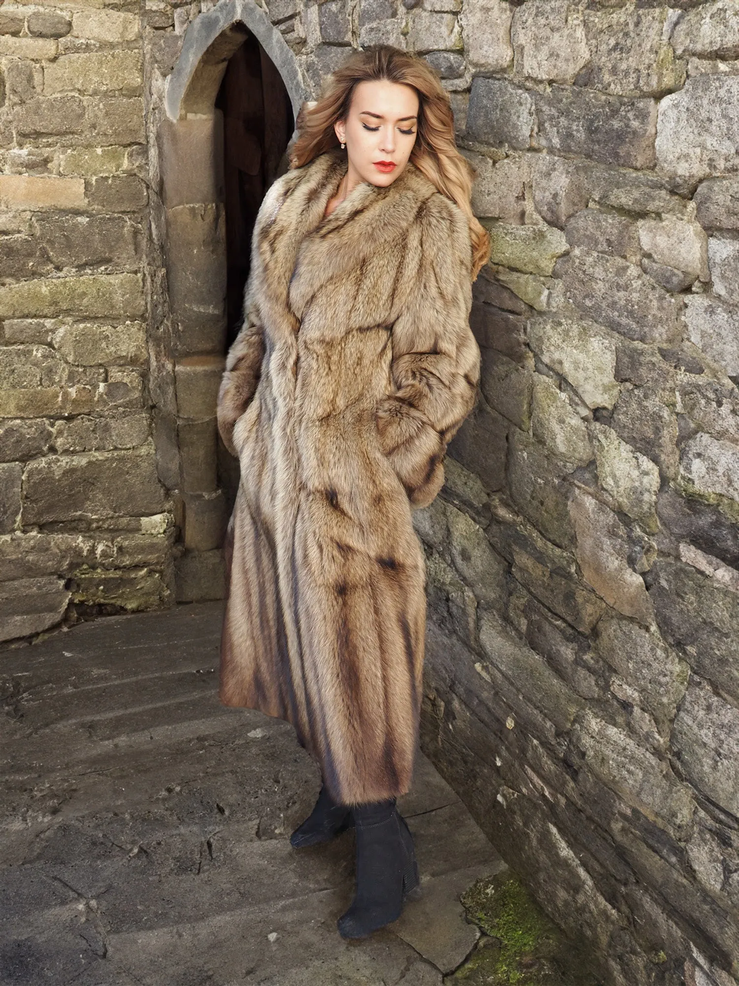 Fisher Sable Fur Coat Coats S 50 Long