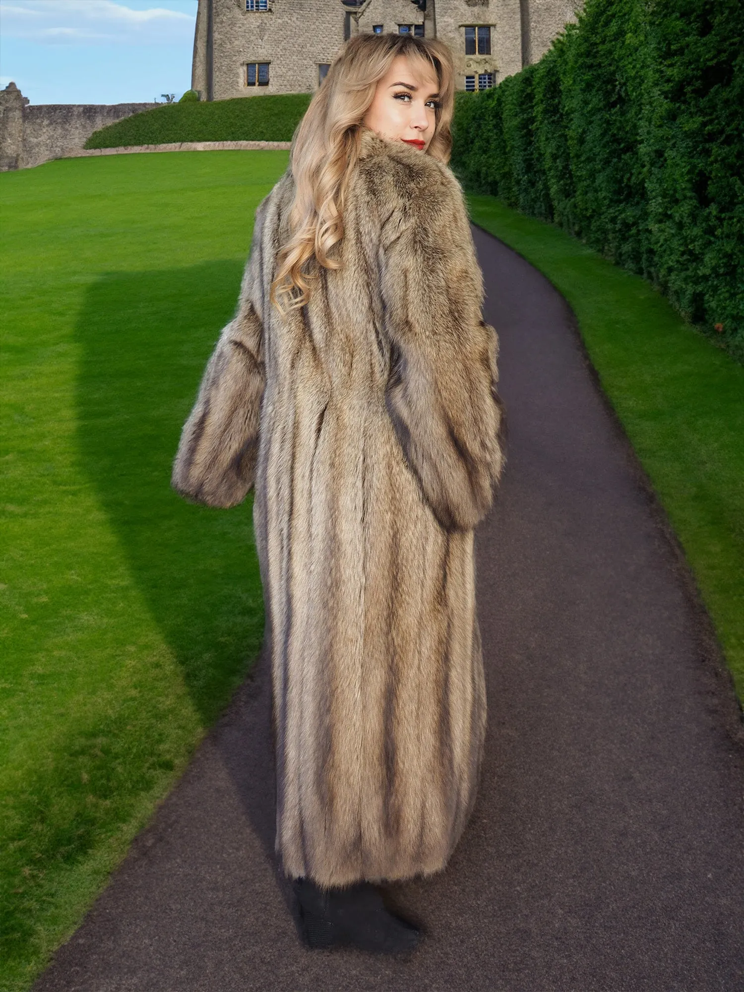 Fisher Sable Fur Coat Coats S 50 Long