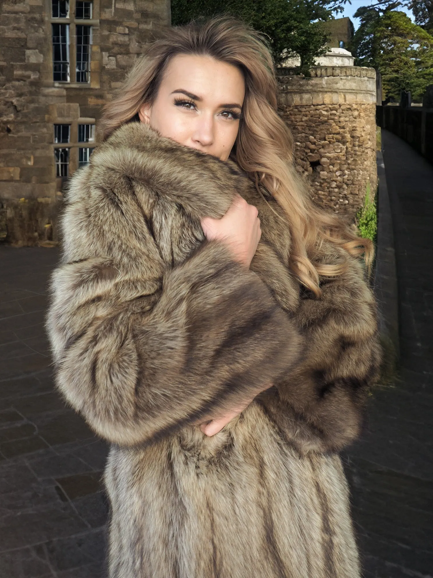 Fisher Sable Fur Coat Coats S 50 Long