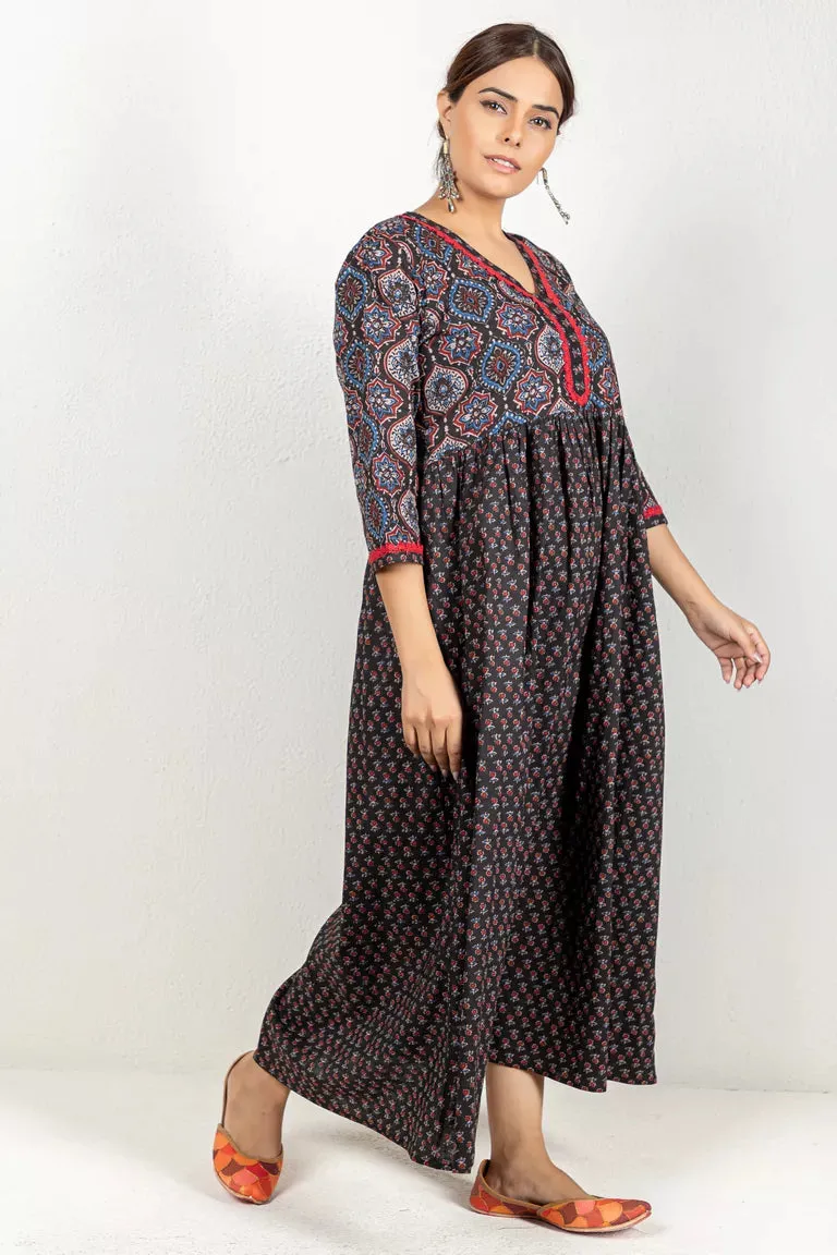 Flared Cotton Printed Kurta