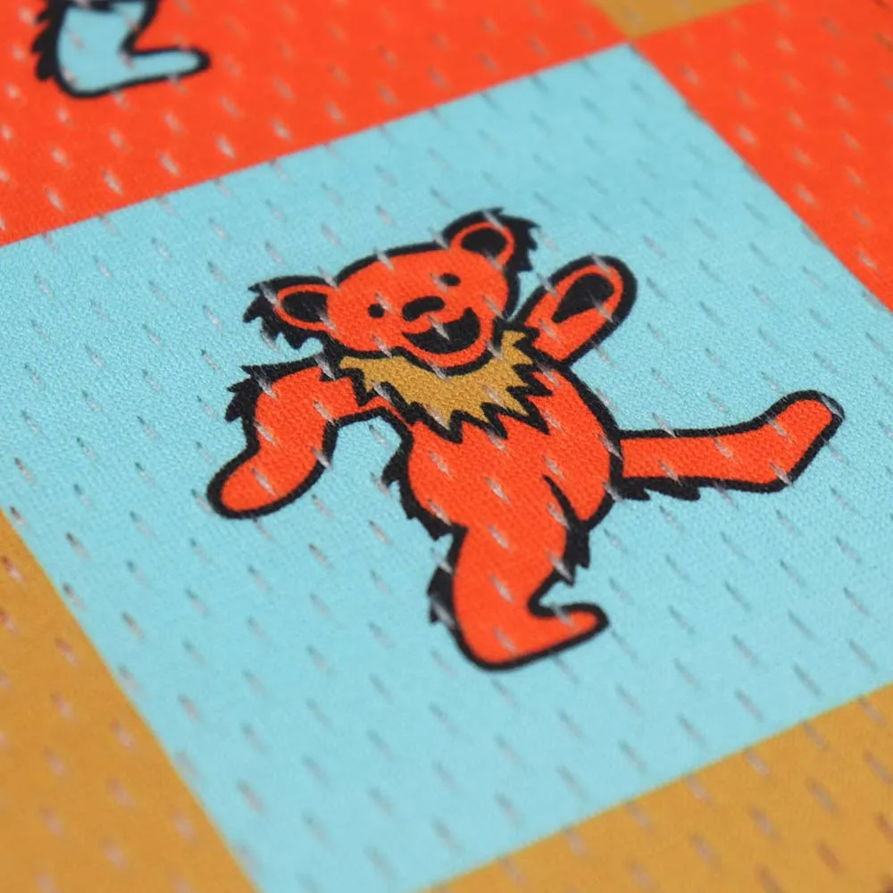 Grateful Dead | Mesh Button Down | Orange Bear