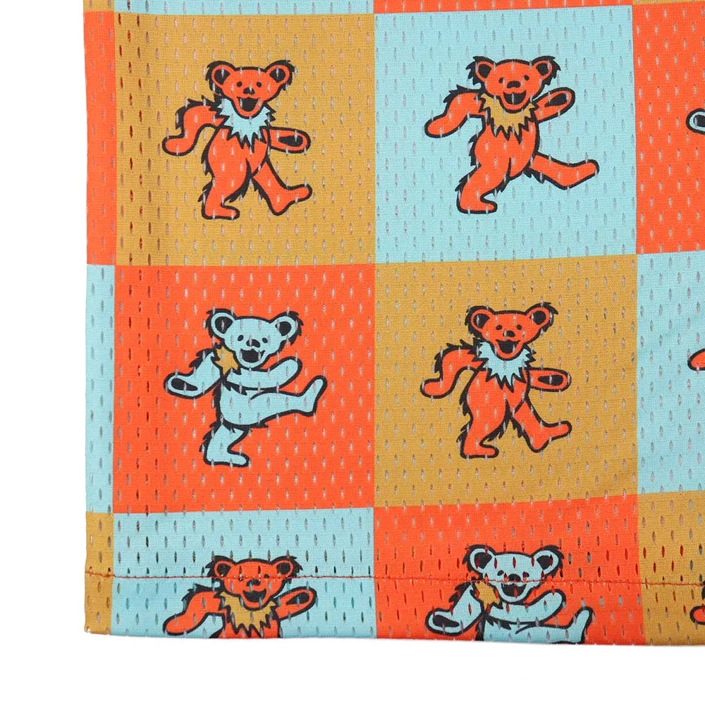 Grateful Dead | Mesh Button Down | Orange Bear