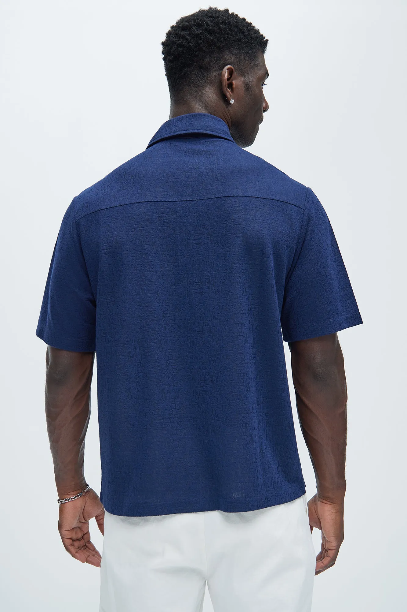 Henrik Textured Shirt - Navy