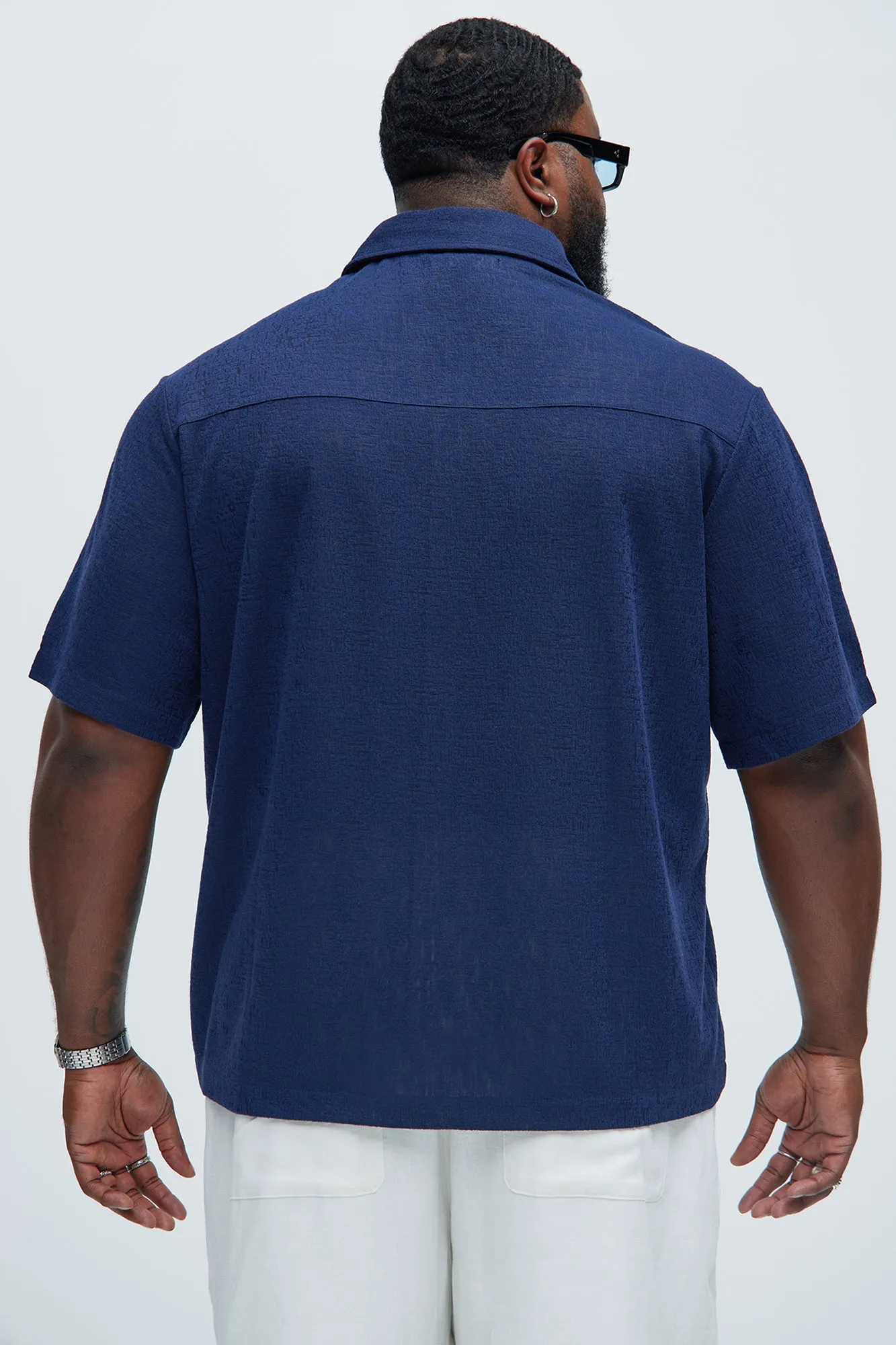 Henrik Textured Shirt - Navy