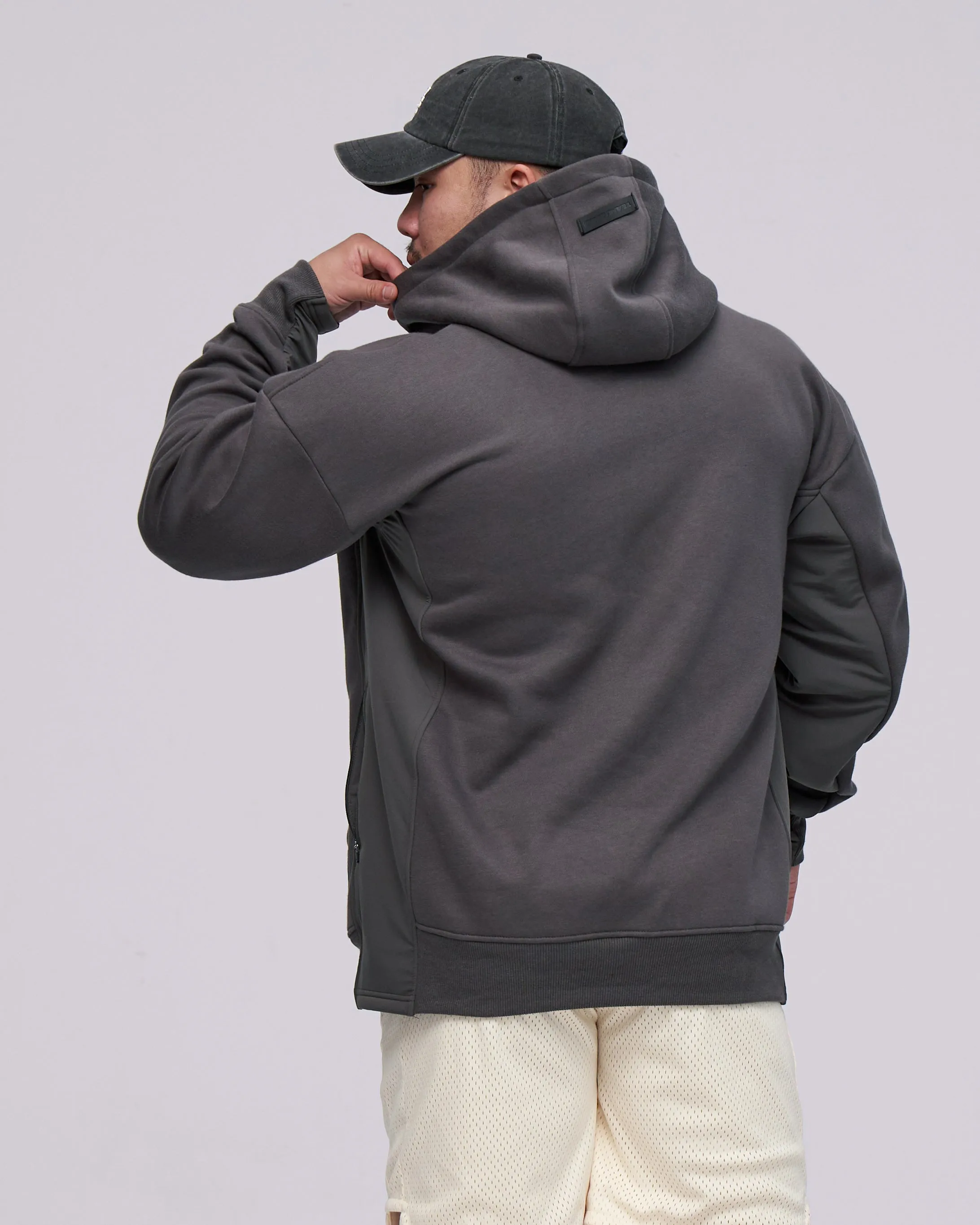 Hybrid Panelled Hoodie