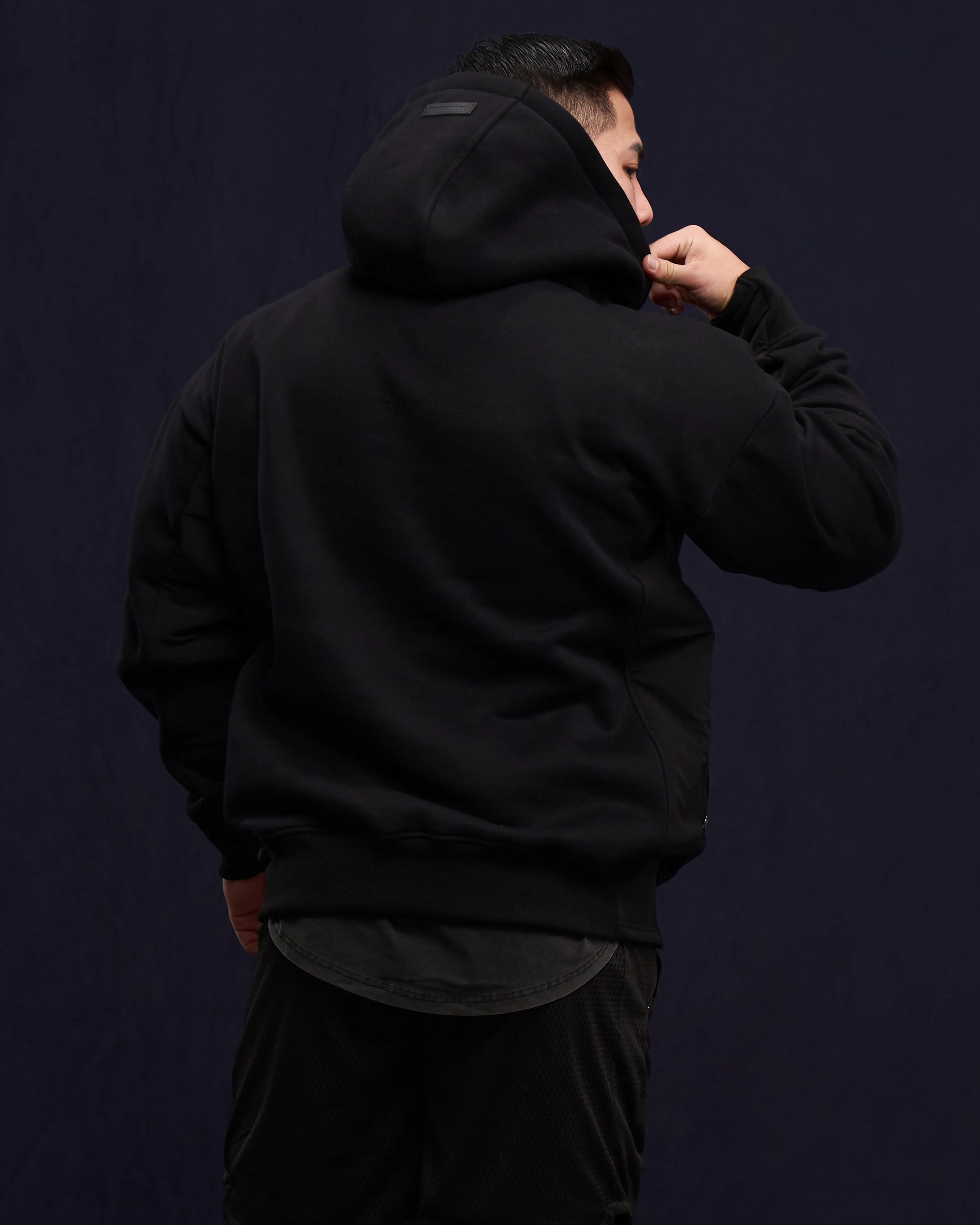 Hybrid Panelled Hoodie