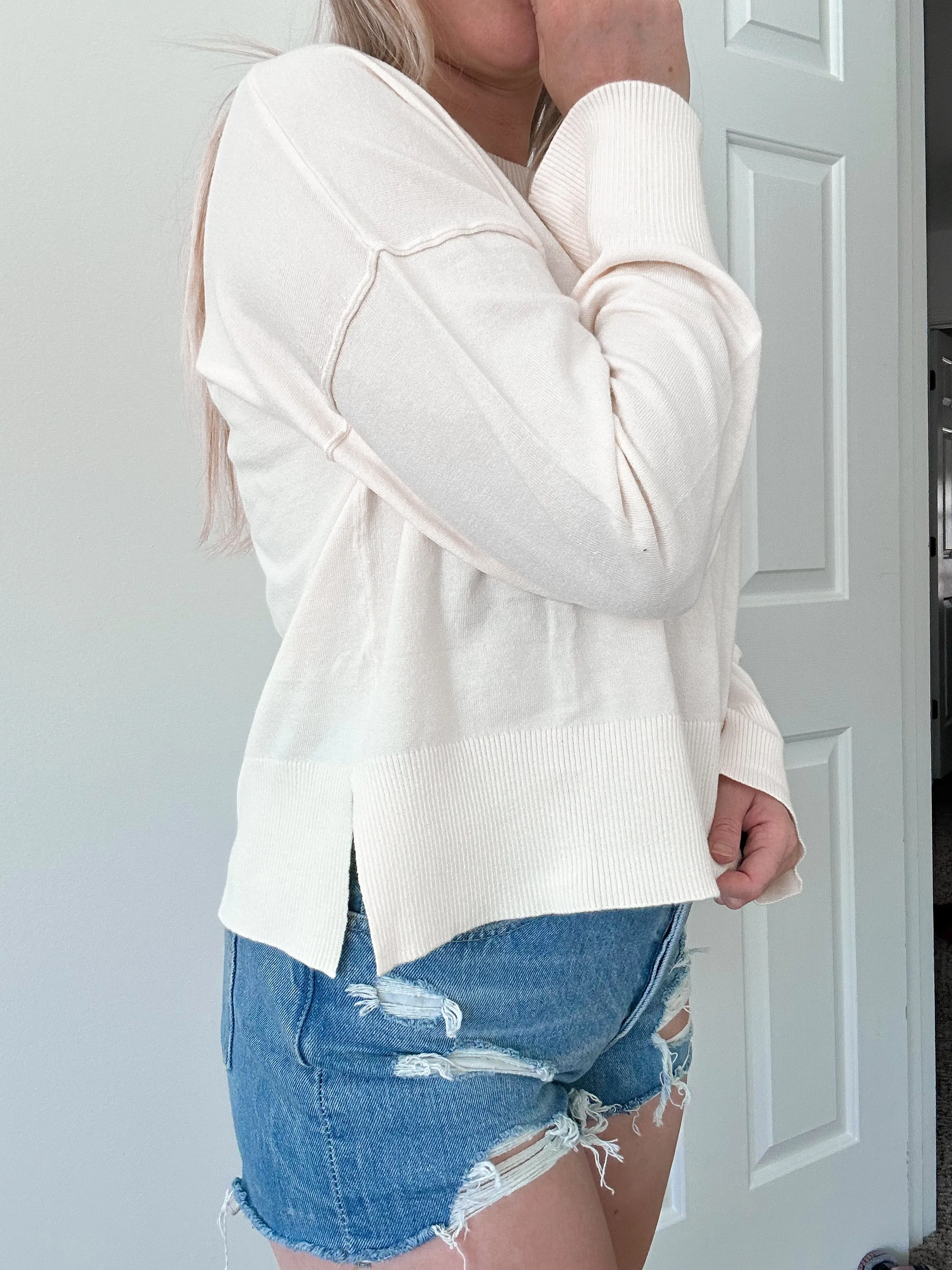 Ivory Buttery Soft Sweater