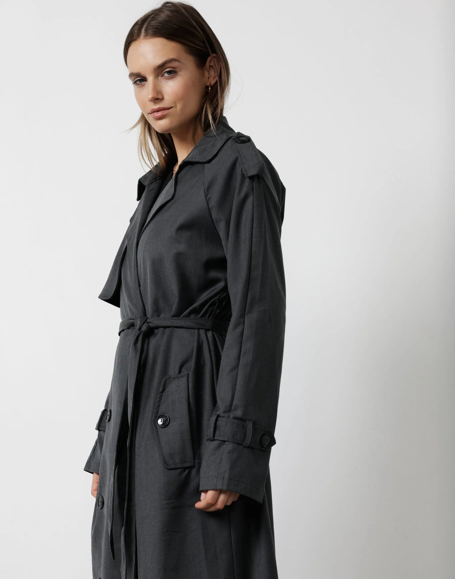 Jericho Trench Coat (Charcoal)