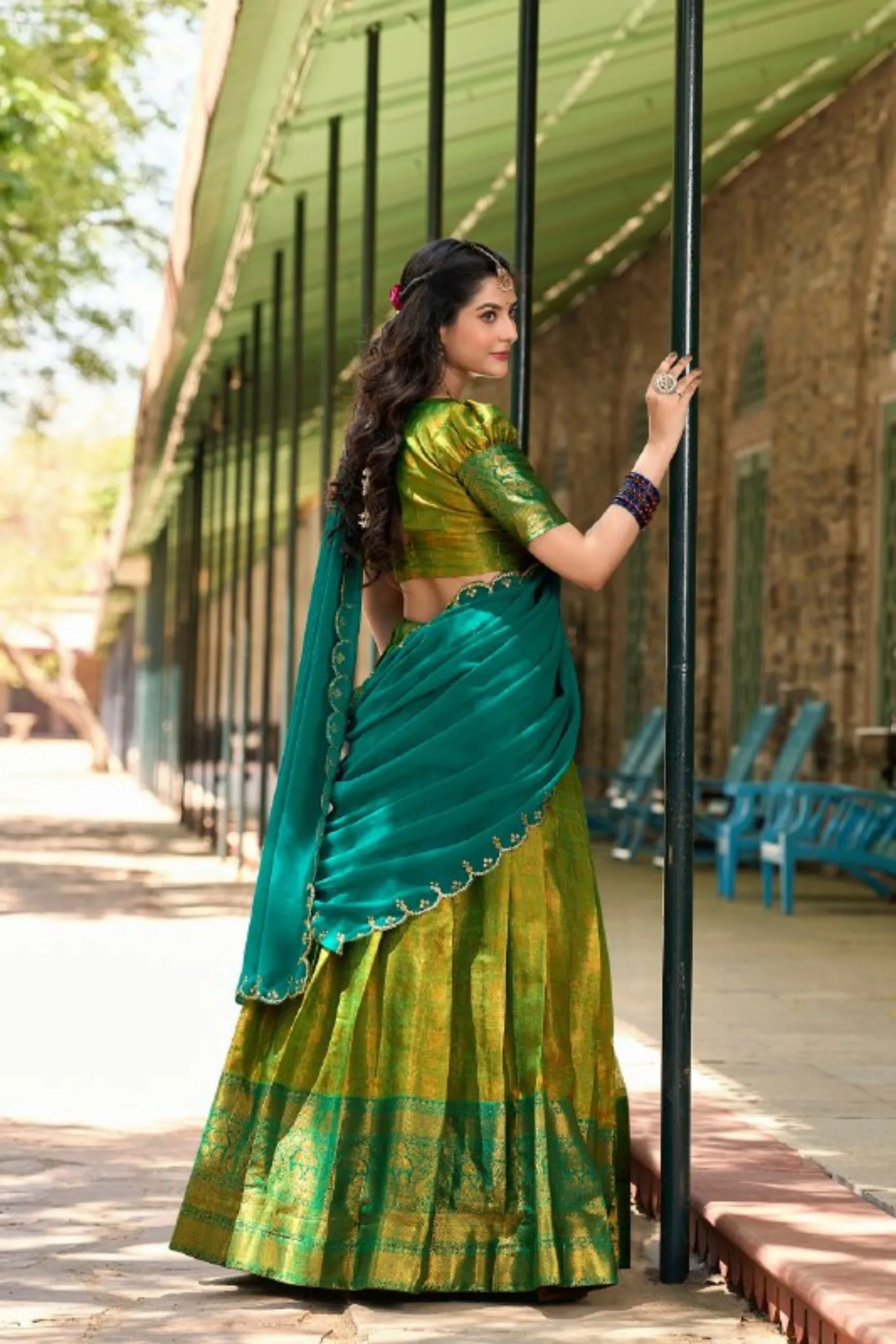 Kanjivaram Designer Zari Work Lehenga Choli