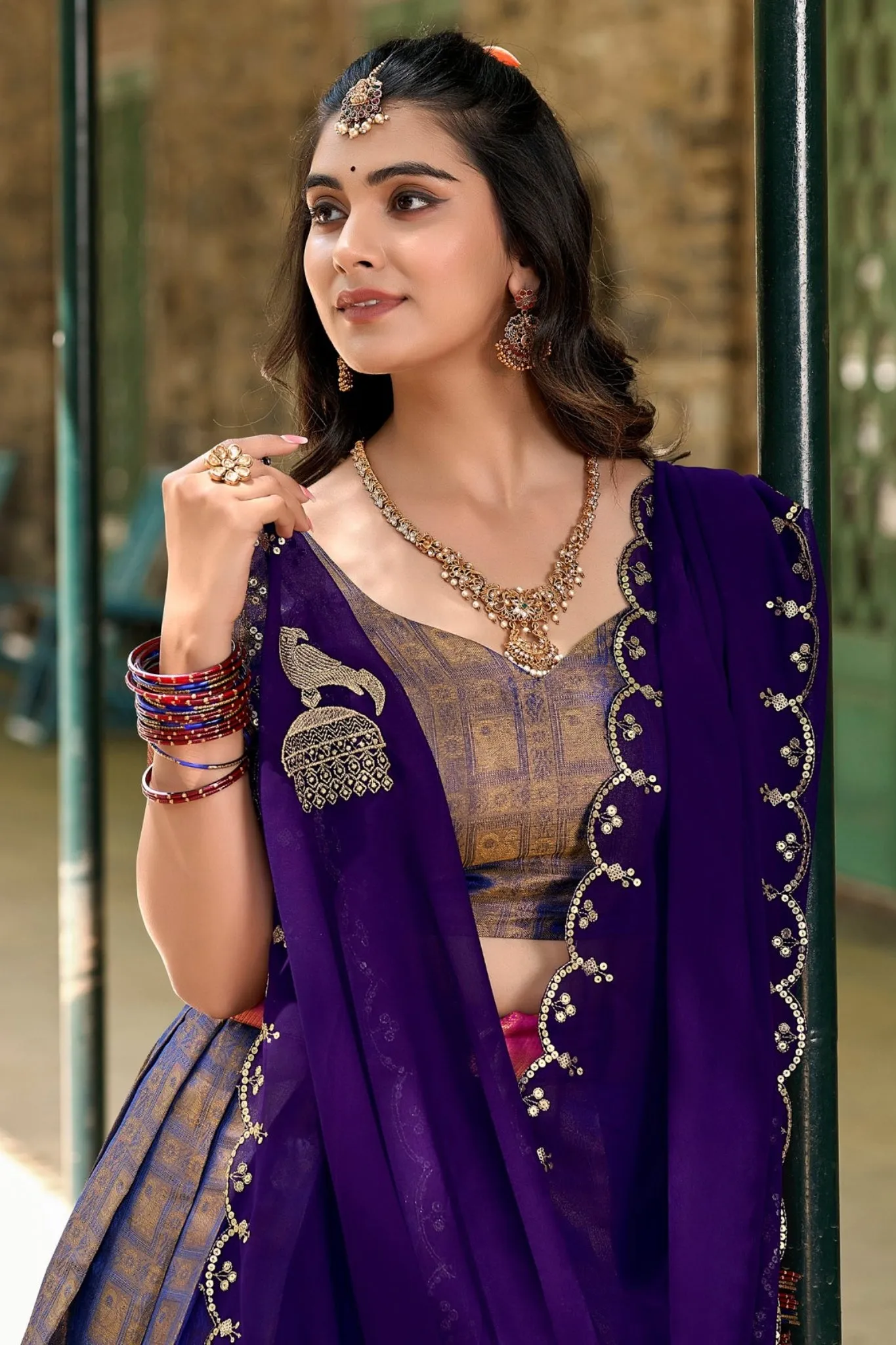 Kanjivaram Designer Zari Work Lehenga Choli