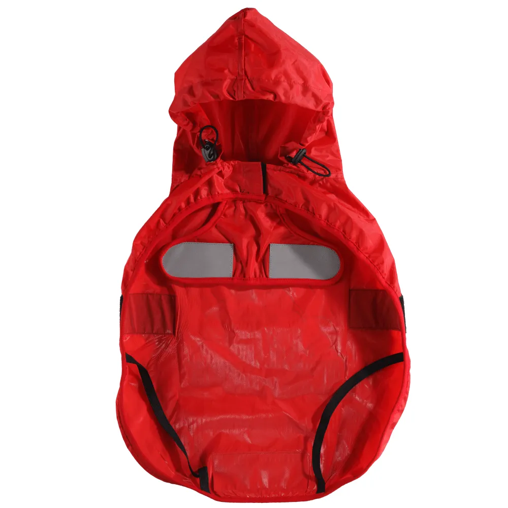 Lana Paws Raincoat for Dogs & Cats (Red Solid)