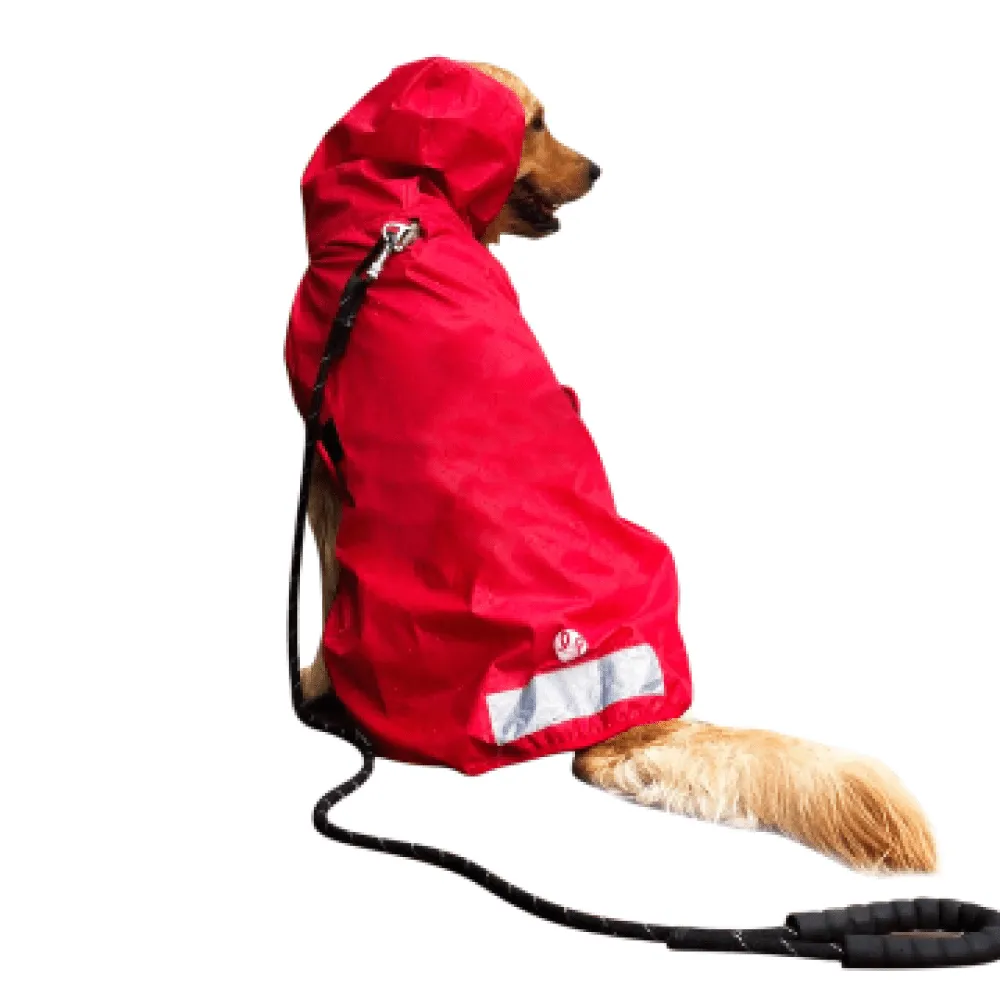 Lana Paws Raincoat for Dogs & Cats (Red Solid)