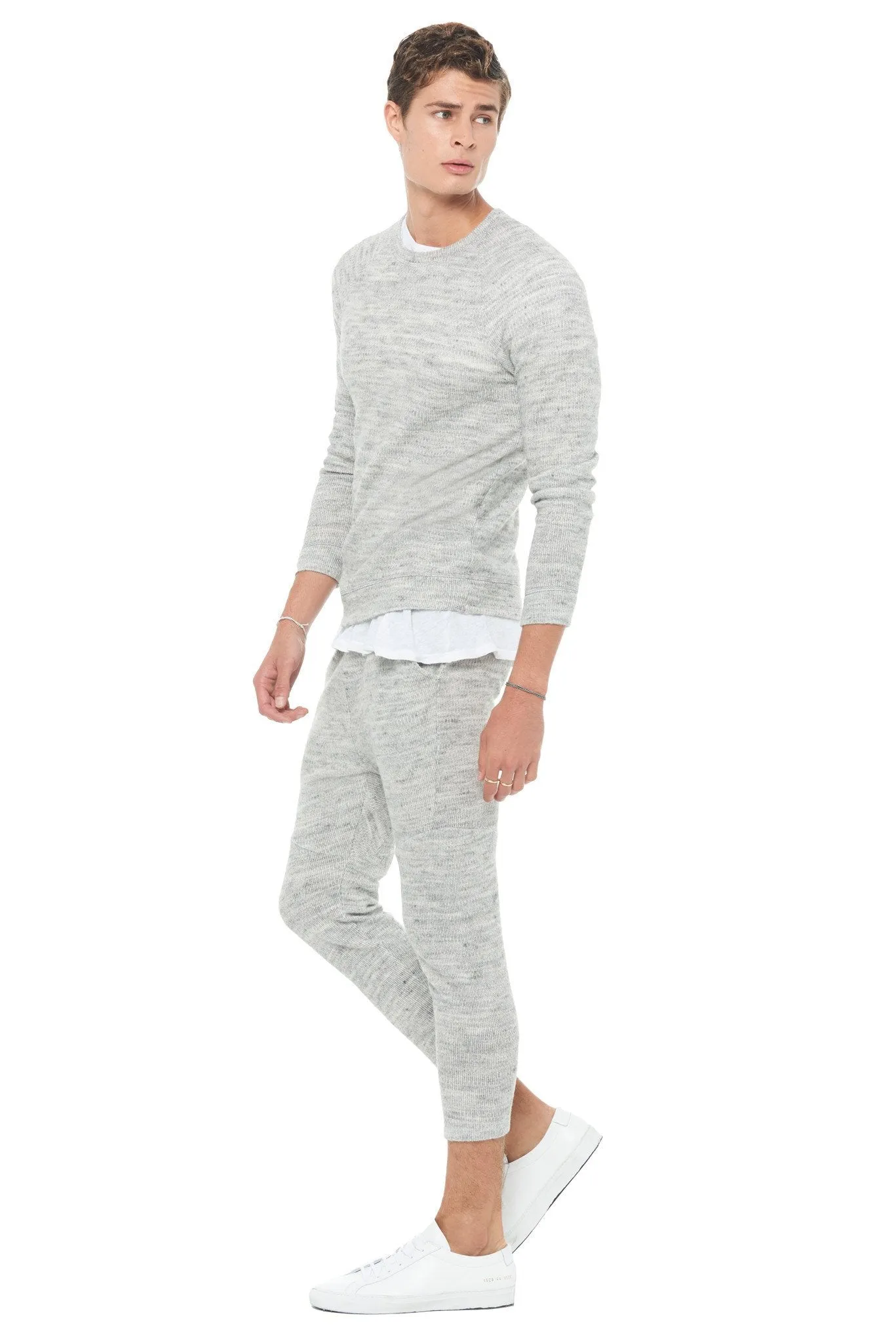 Men's Soft Knit Melange Pullover Sweater