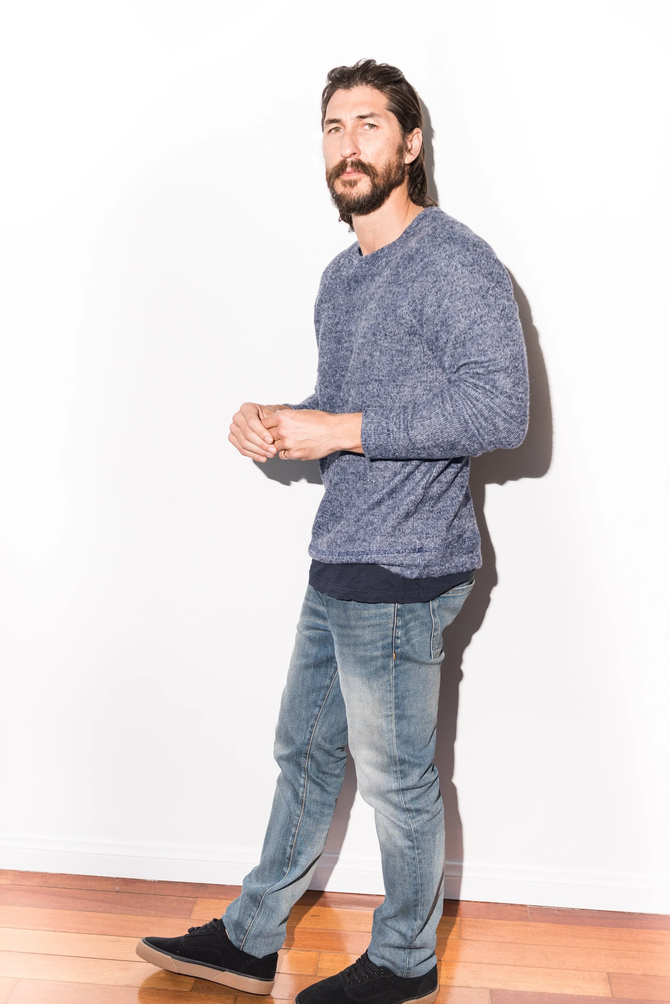 Men's Soft Knit Melange Pullover Sweater