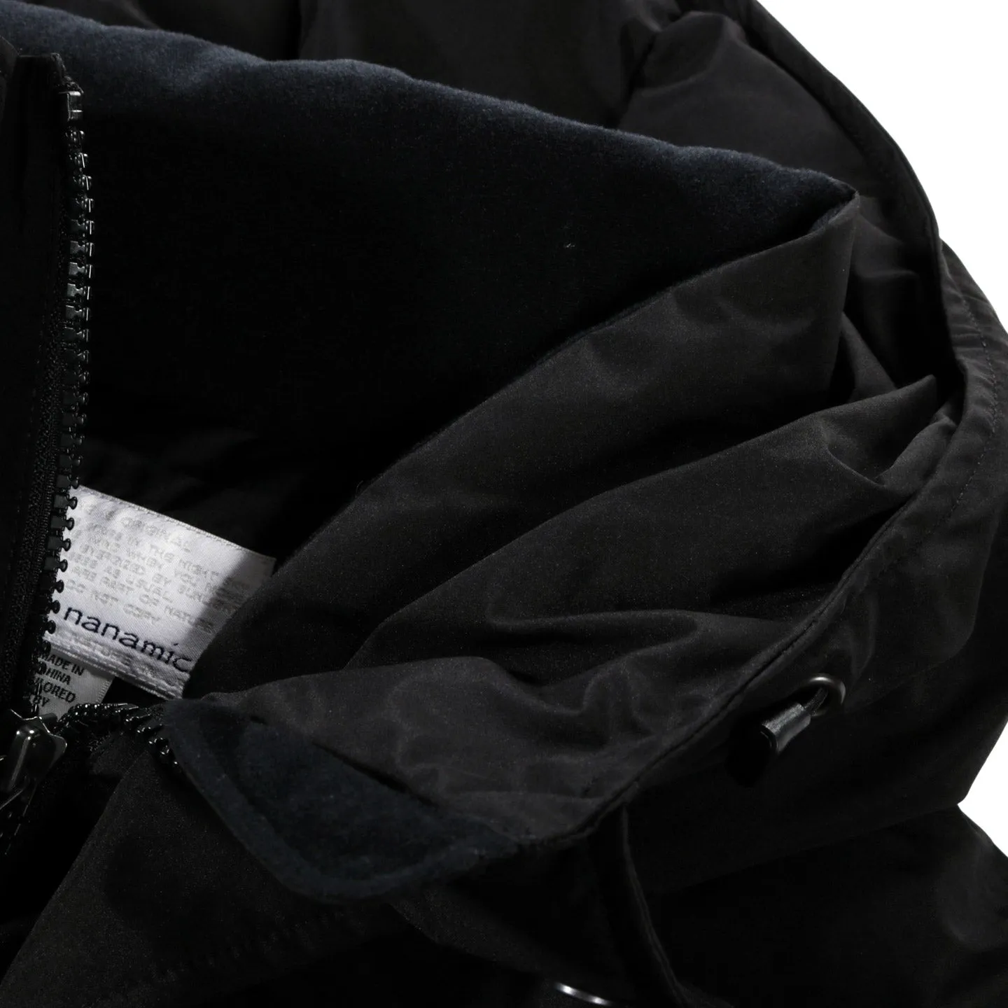 NANAMICA GORE-TEX DOWN LONG PARKA BLACK