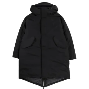 NANAMICA GORE-TEX DOWN LONG PARKA BLACK