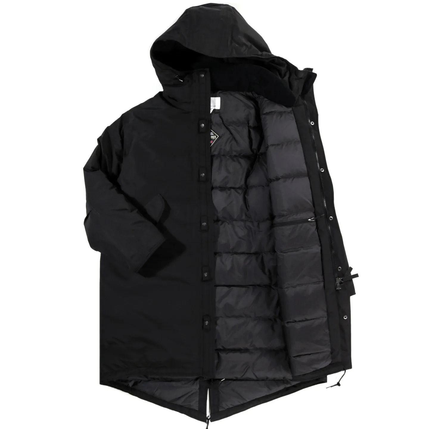 NANAMICA GORE-TEX DOWN LONG PARKA BLACK