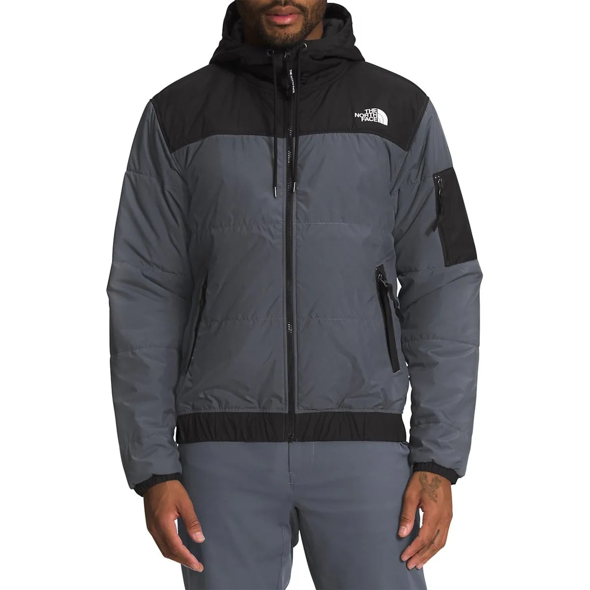 North Face Men's Highrail Bomber Jacket Grey