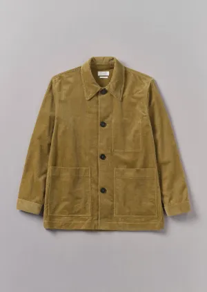 Organic Cord Point Collar Jacket | Golden Sand