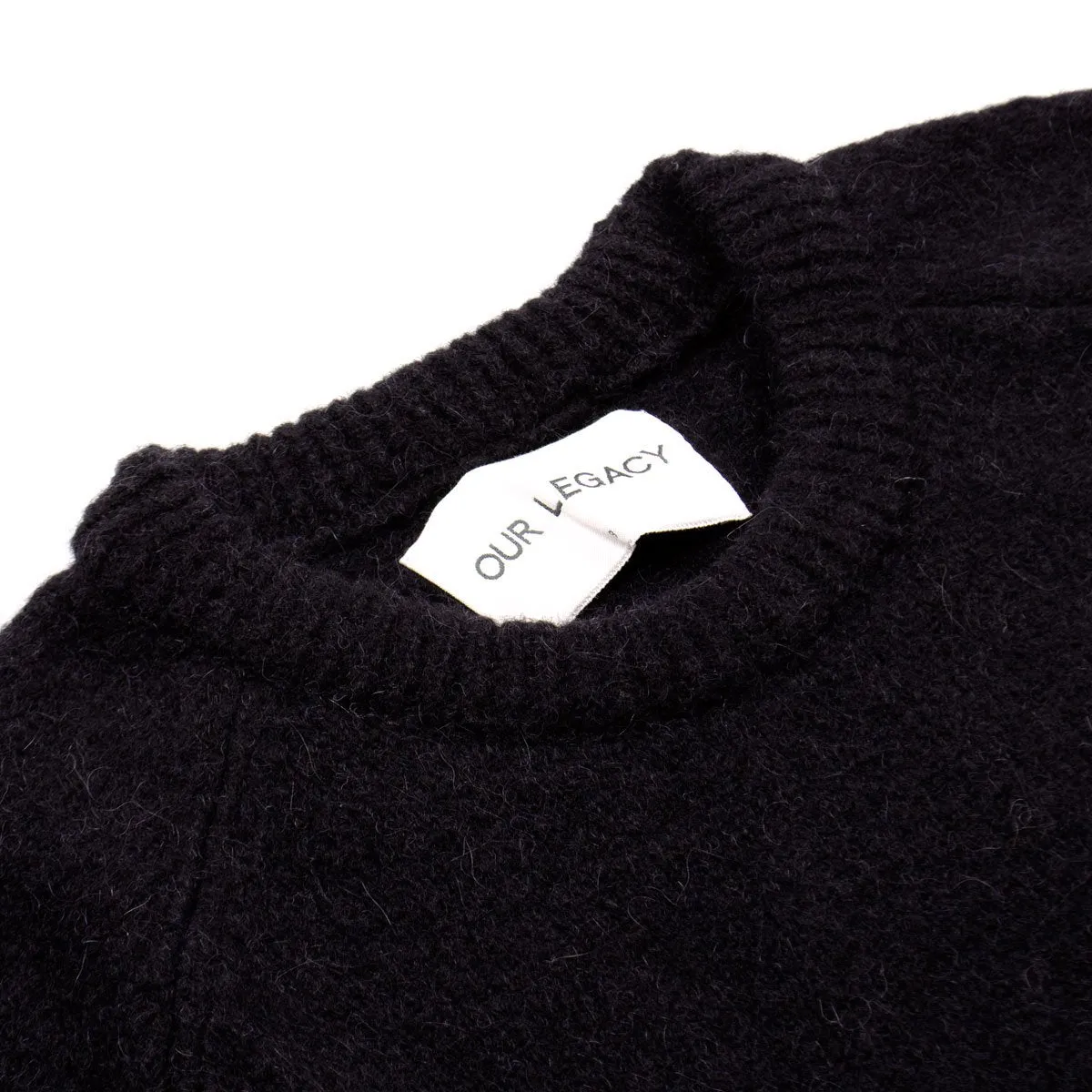 Our Legacy - Base Roundneck Sweater - Black Needled