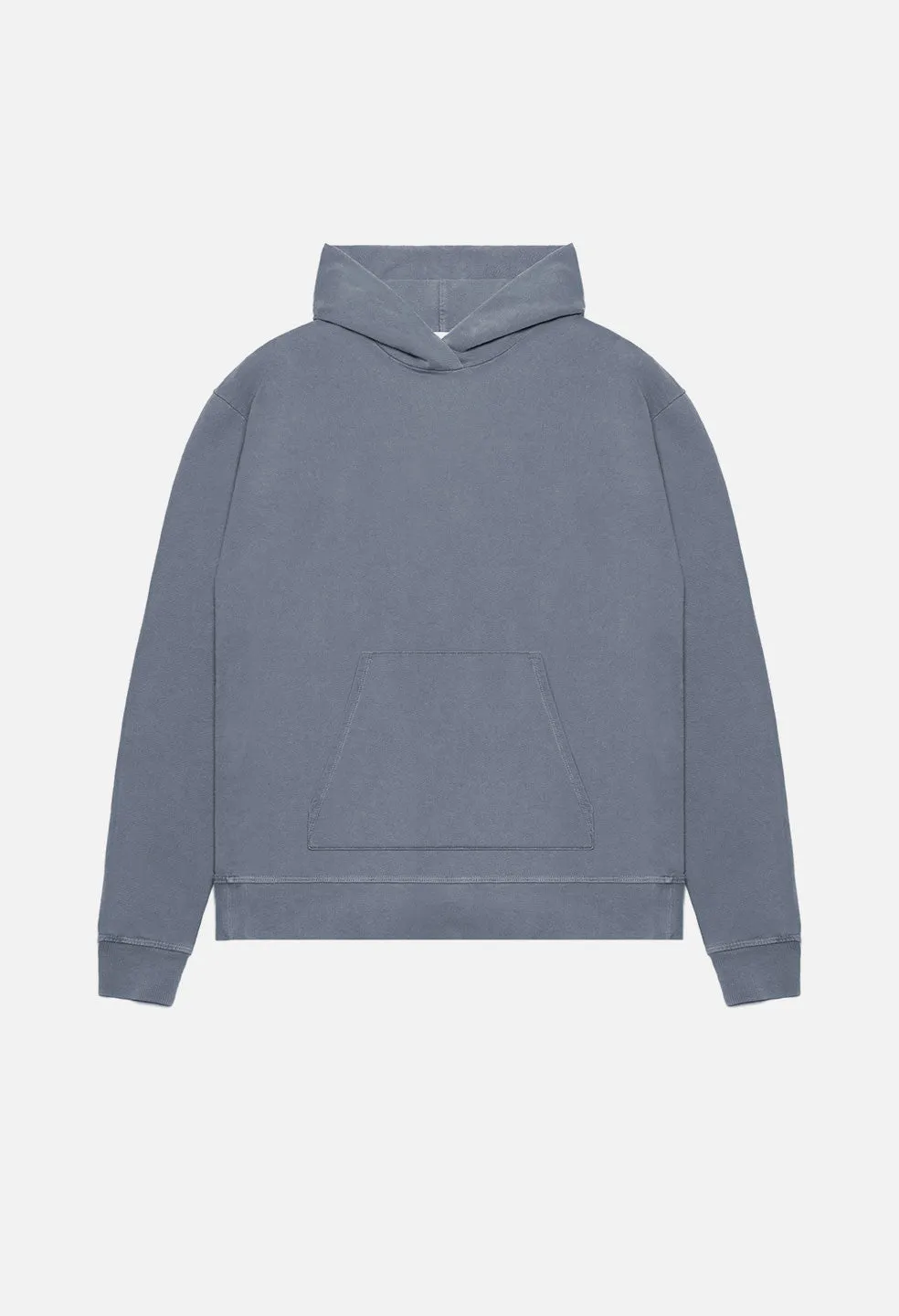 Oversized Cropped Hoodie / Navy