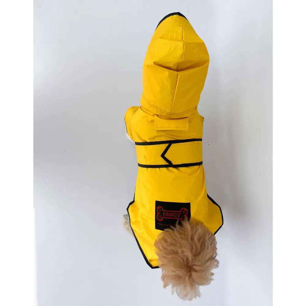 Pawgypets Raincoat for Dogs and Cats (Yellow Taxi)