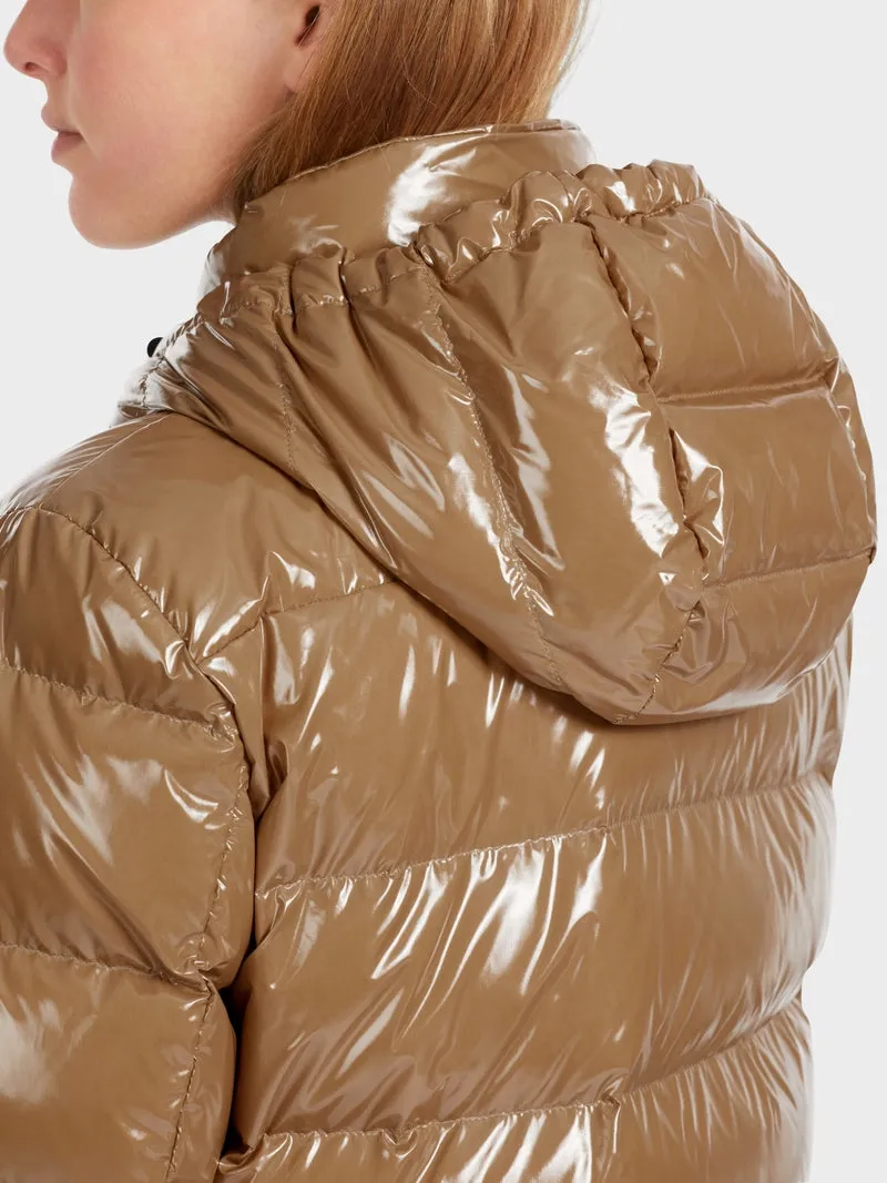 QUILTED COAT WITH HOOD