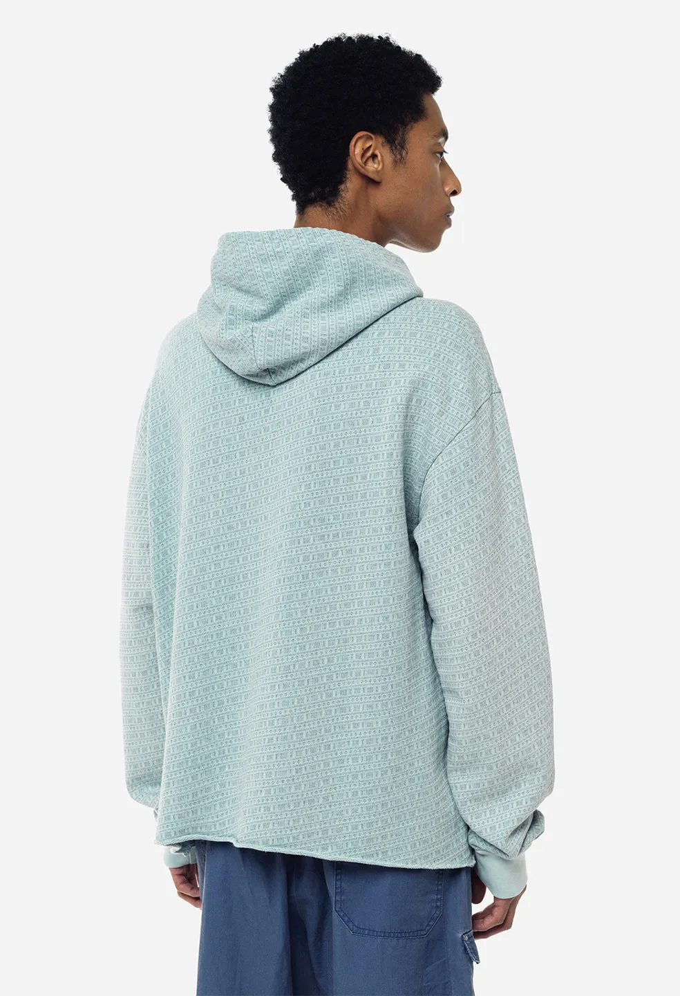 Raw Edge Jacquard Pullover / Shallow