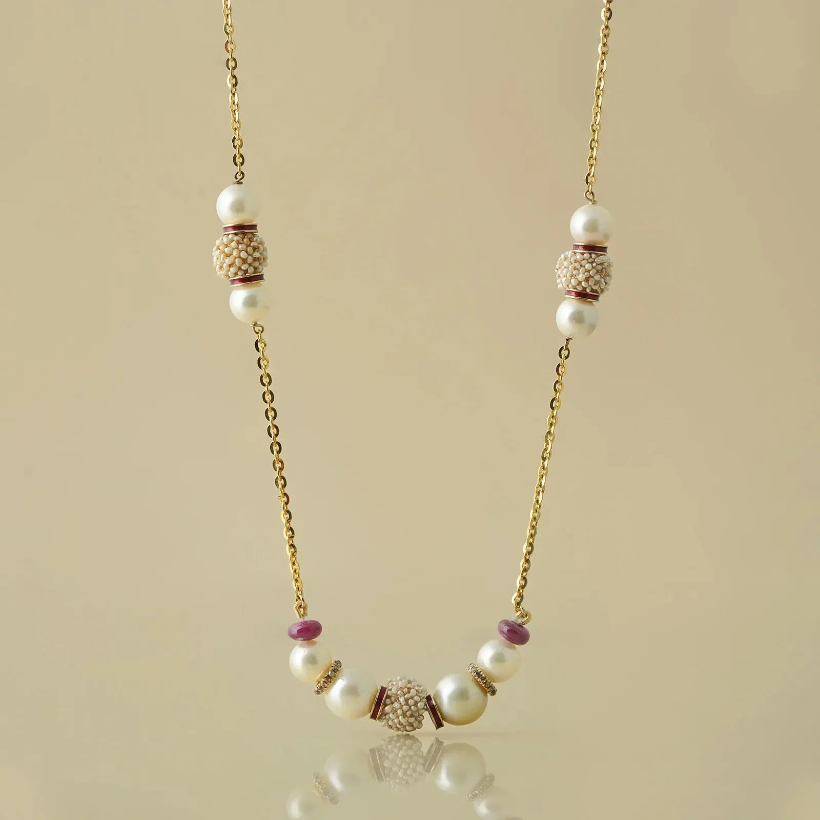 Rena Snow Pearl Necklace